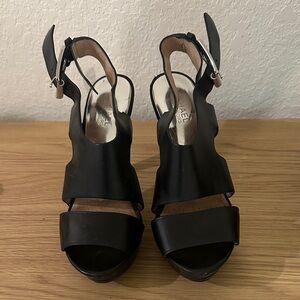 MICHAEL Michael Kors Black Heeled Sandals 8.5